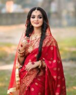 প্রিমিয়াম জাপানি সিল্ক শাড়ী। - Image 5