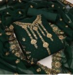 Embroidary Georjet Three Piece - Image 4