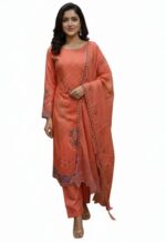 পাকিস্তানি লেজার কাট আগা নুর থ্রি পিস Unstitch. - Image 3