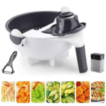 Multifunctional Rotate Vegetable Slicer with Basket 9 in 1